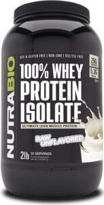 NutraBio 100% Whey Protein Isolate