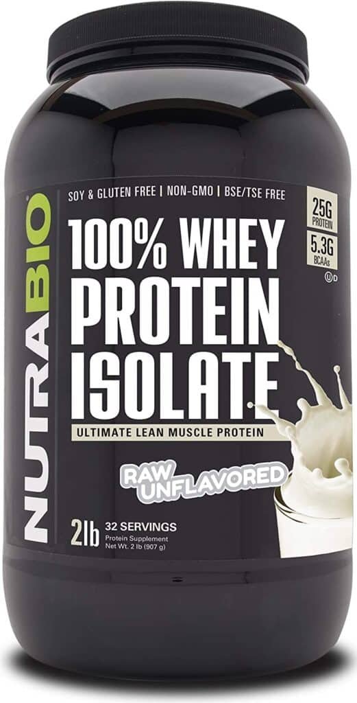 NutraBio 100% Whey Protein Isolate