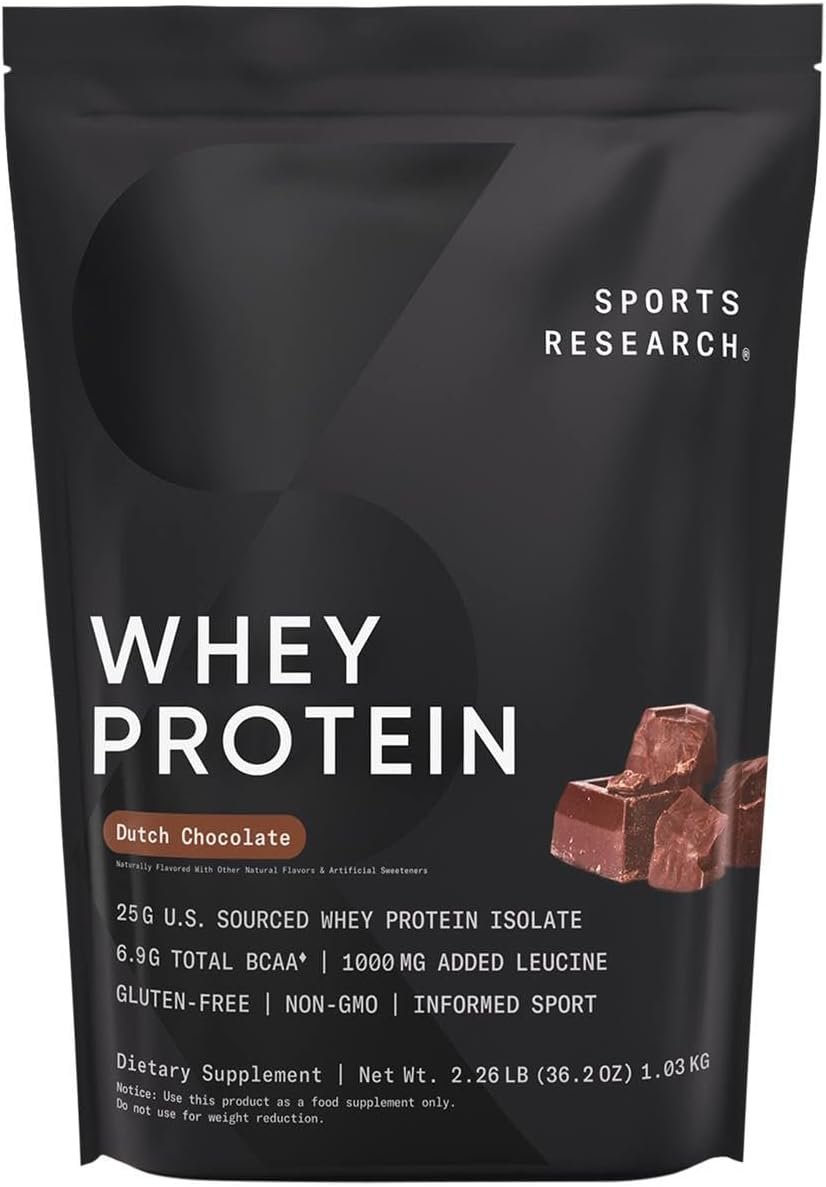 Sports Research Whey Protein Isolate - Protein for Seniors