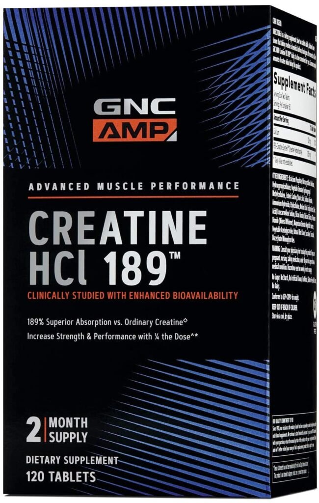 GNC AMP HCl 189, 120 Tablets