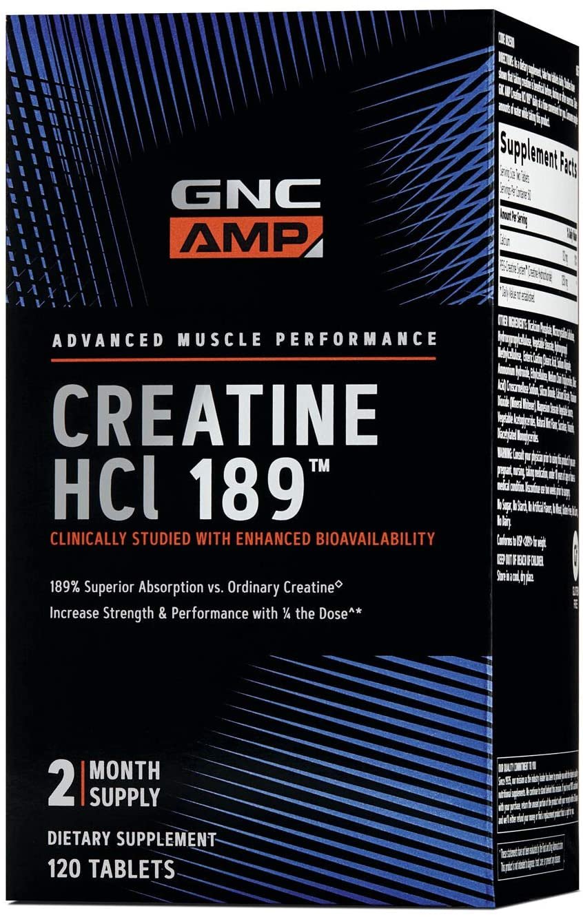 GNC AMP HCl 189, 120 Tablets