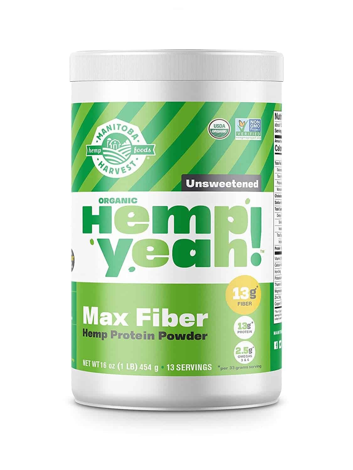 Manitoba Harvest Hemp Yeah! Organic Max Fiber Protein Powder