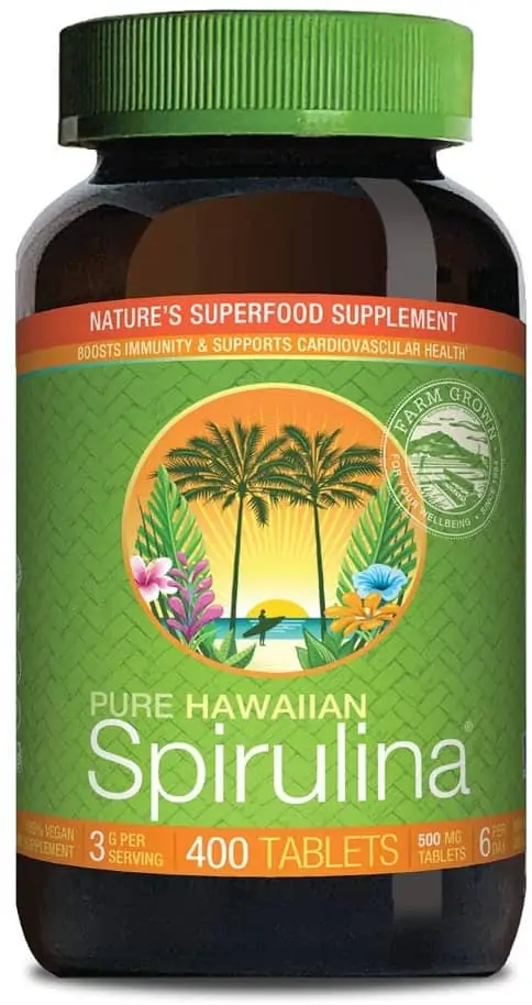Pure Hawaiian Spirulina 500 mg Tablets