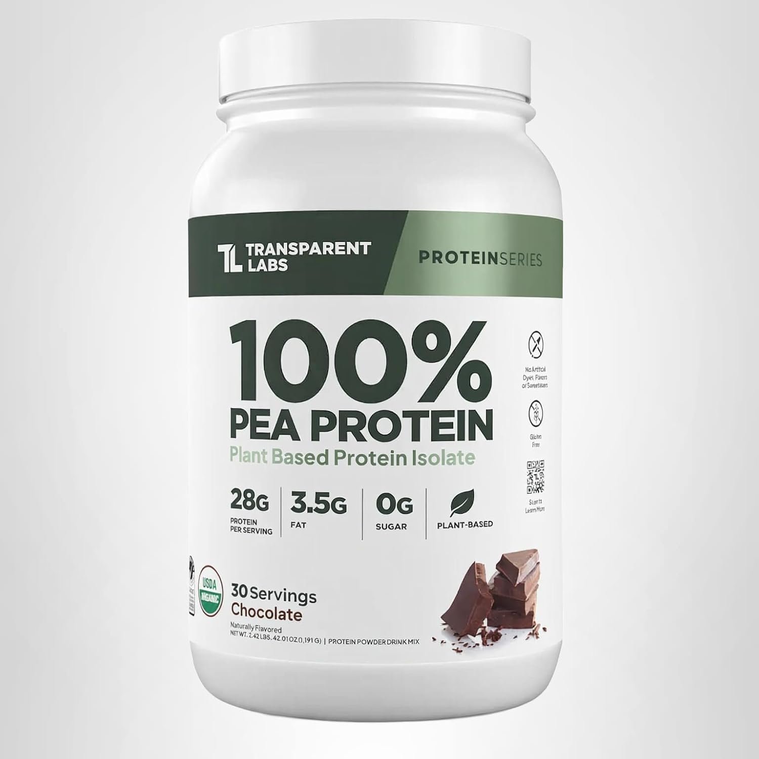 Transparent Labs 100% Pea Protein Powder -Pea Protein powders