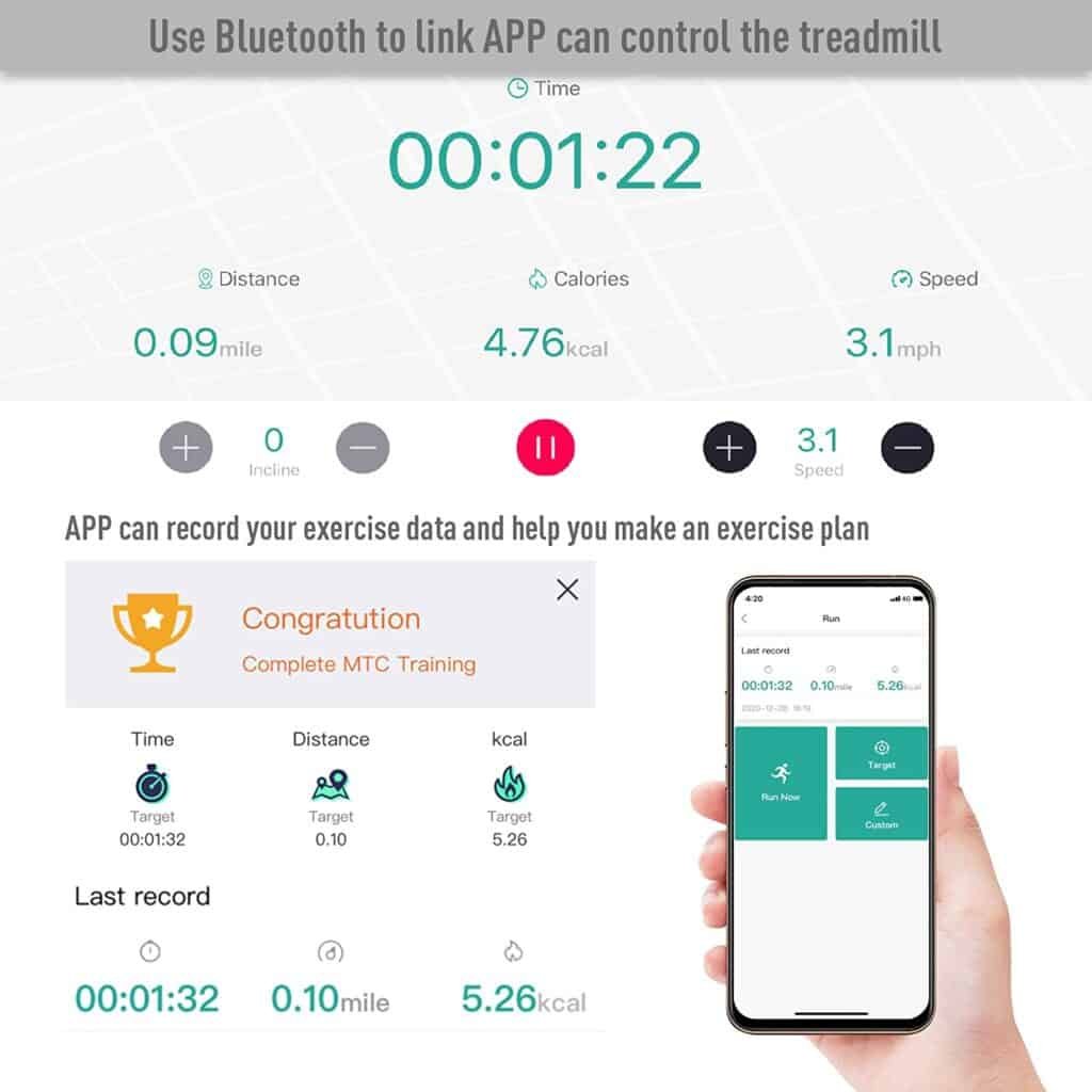Bifanua 2 in 1 Folding Treadmill