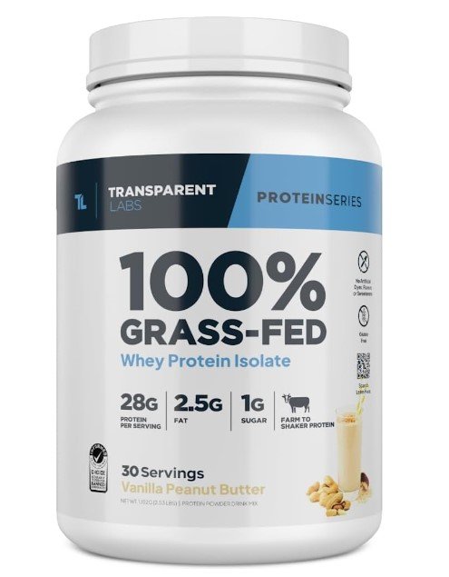 Transparent LabsTransparent Labs Grass-Fed Whey Isolate Grass-Fed Whey Protein Isolate
