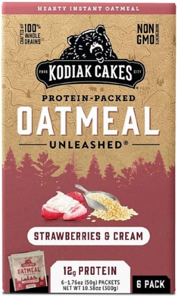 Kodiak Cakes Strawberries and Cream Oatmeal Packet