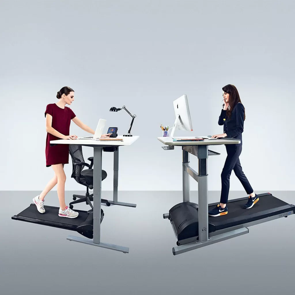What are the benefits of using a treadmill desk
