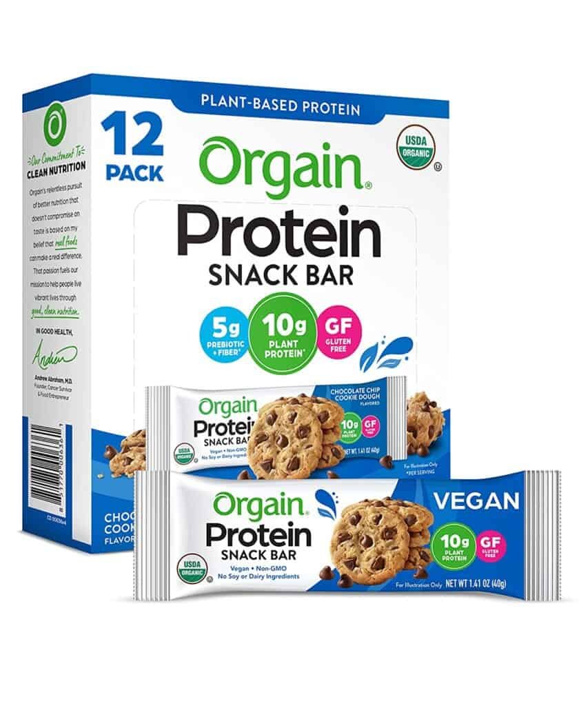 Orgain Organic Plant Based Protein Bar