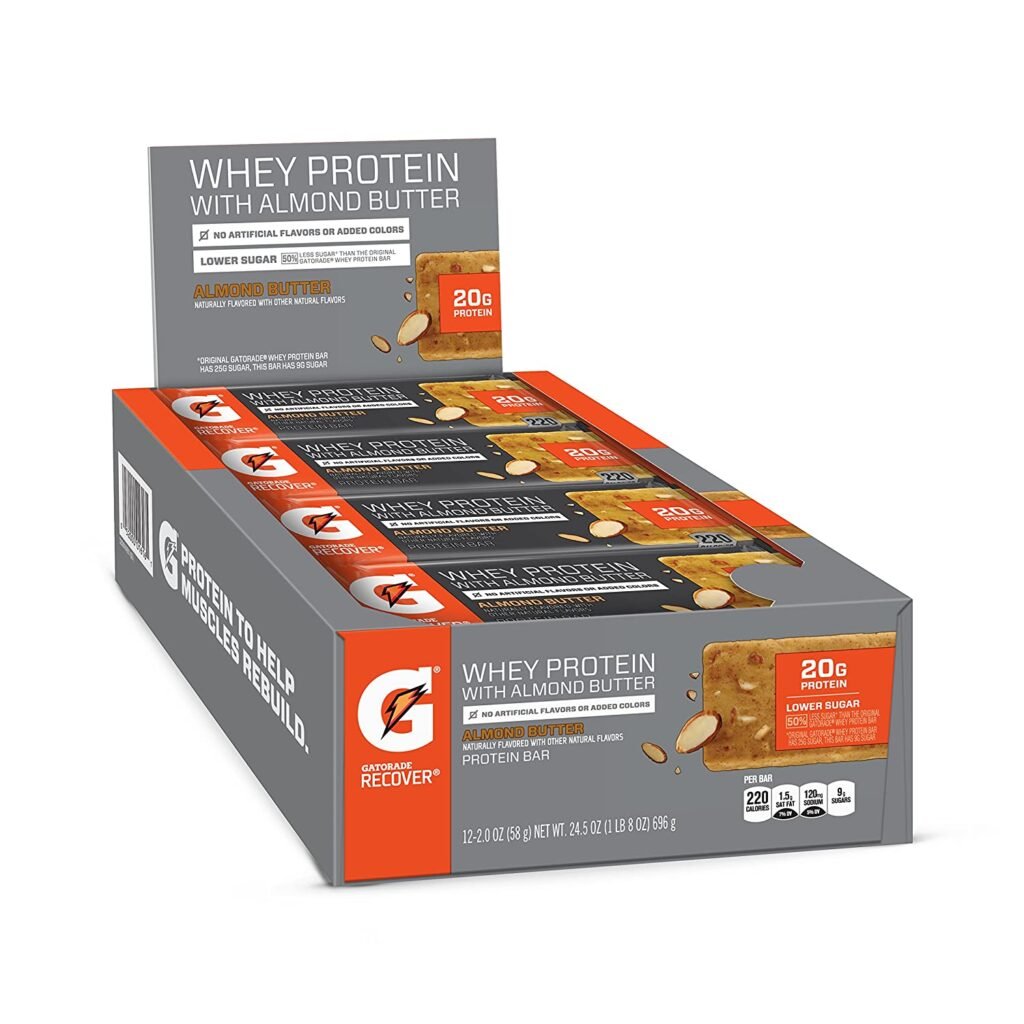 Gatorade Whey Protein With Almond Butter Bars