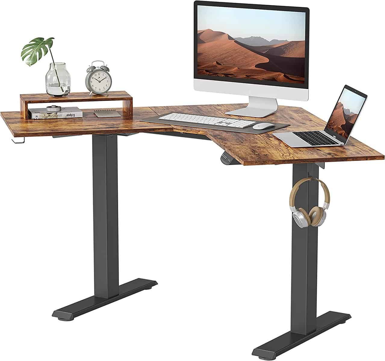 Banti Dual Motor L Shaped Electric Standing Desk