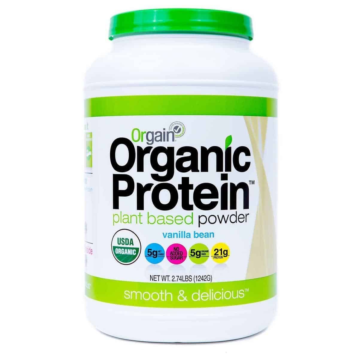 Orgain Organic Vegan Protein Powder Vanilla Bean