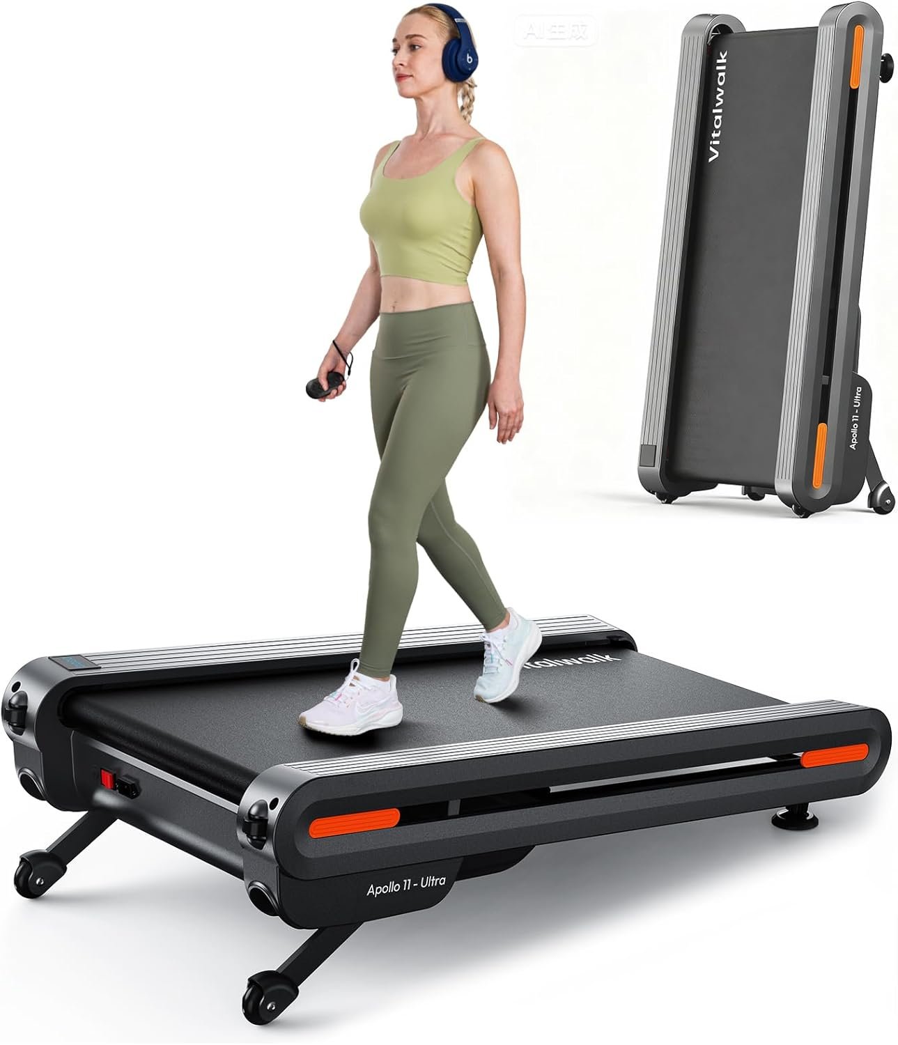Vitalwalk Walking Pad Treadmill with Incline