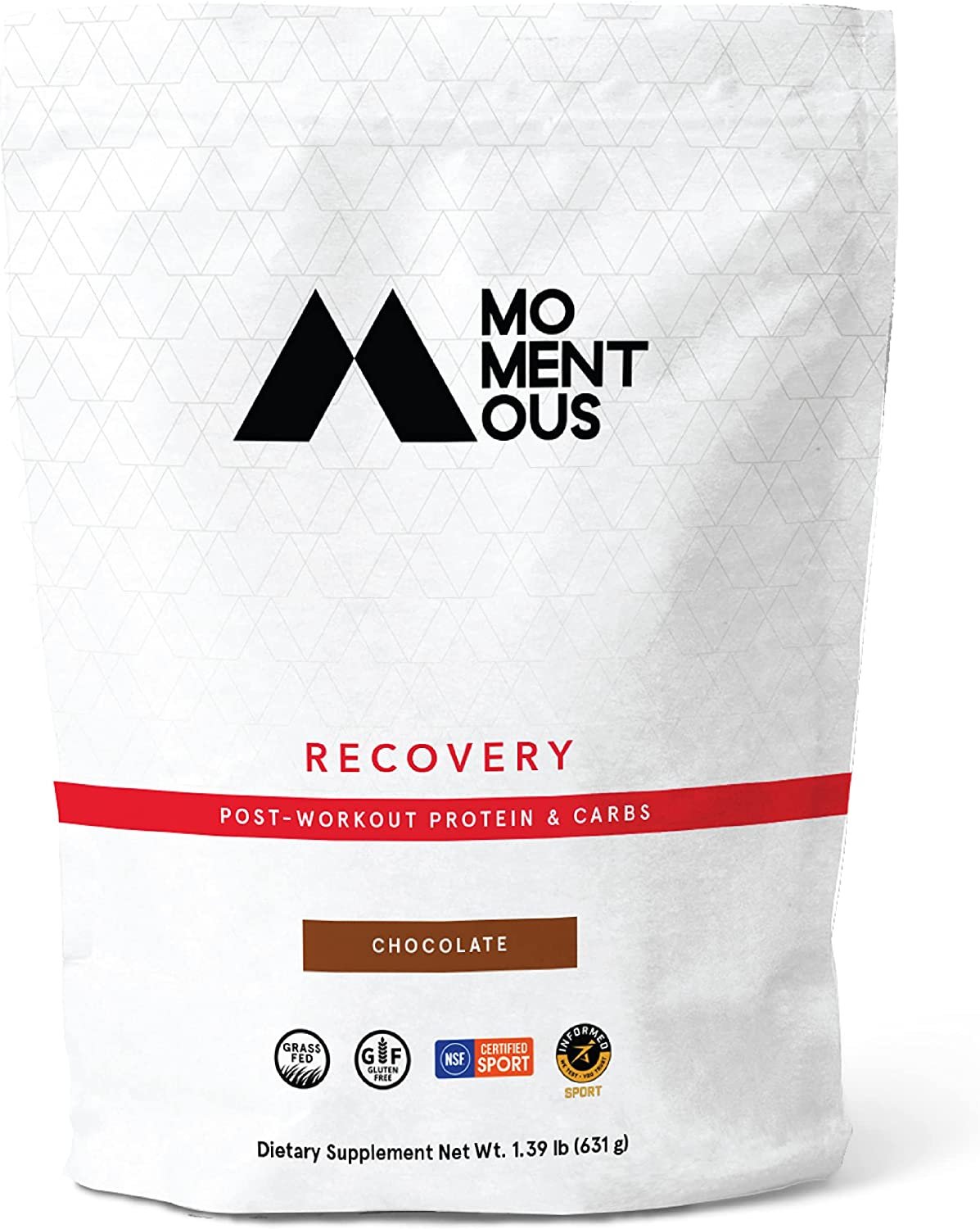 Momentous Recovery Grass Fed Whey Protein Isolate