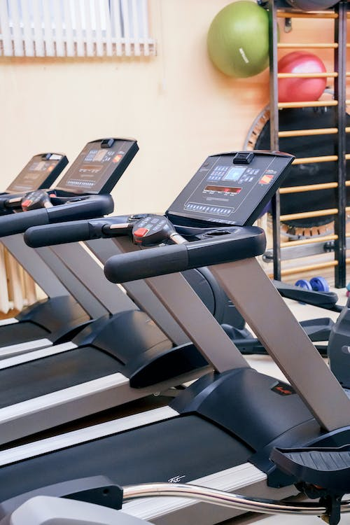 New Treadmills at a Sports Store