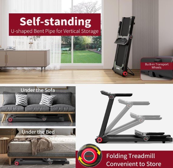 Foldable treadmill