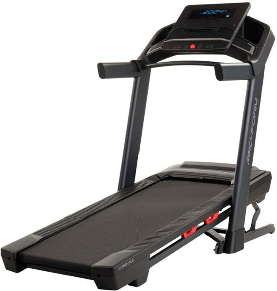 ProForm Carbon TLX treadmill with 20x60 inch running surface and 12 mph speed