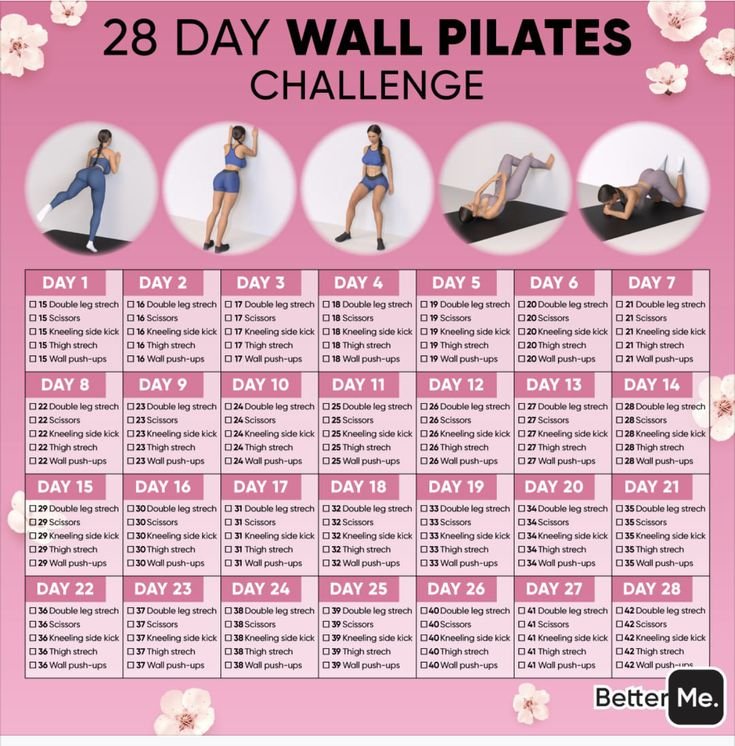 28 day wall pilates challenge