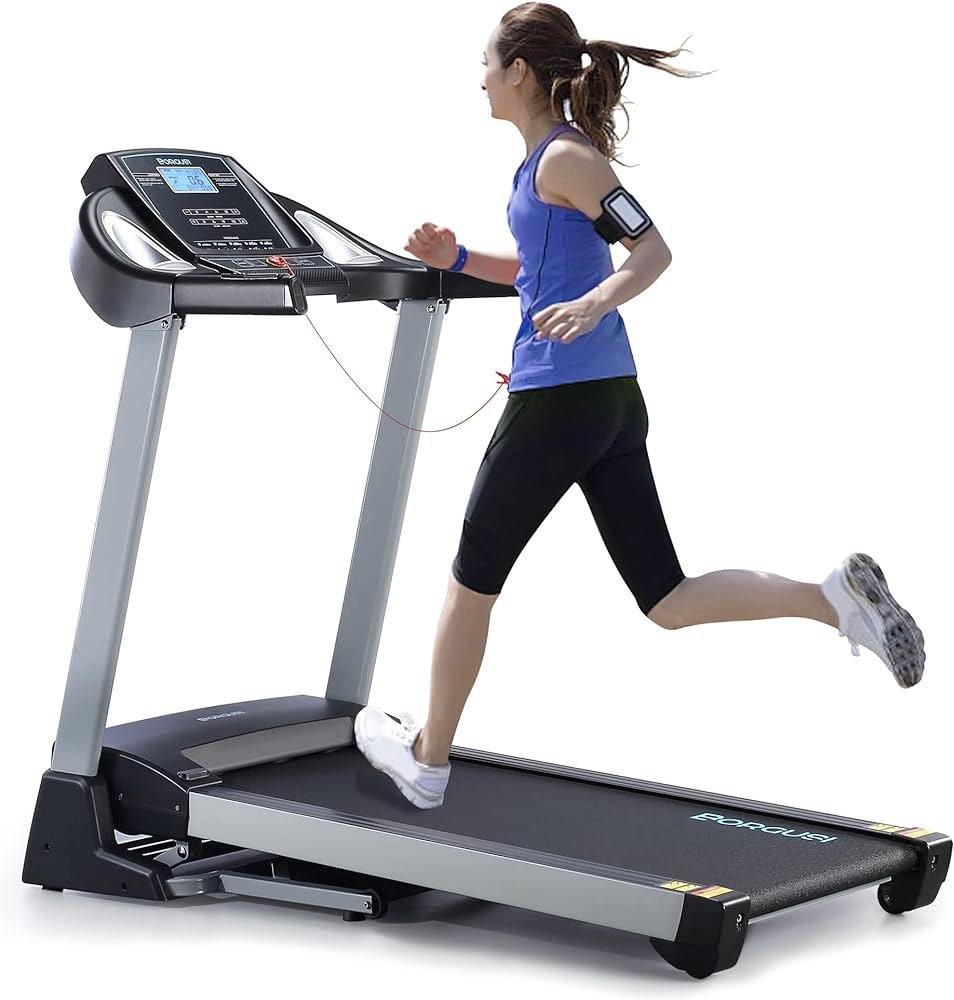 BORGUSI BCTM104 treadmill with 15% incline and 350 lb weight capacity