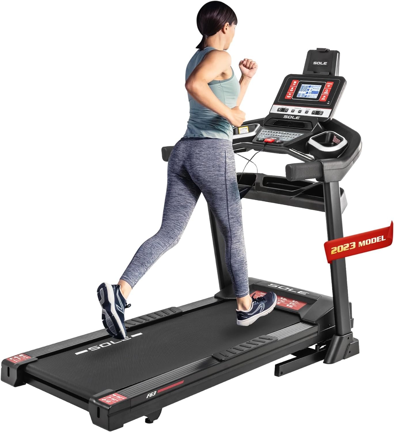 Sole Fitness F63 treadmill with 3.0 CHP motor and 20x60 inch belt