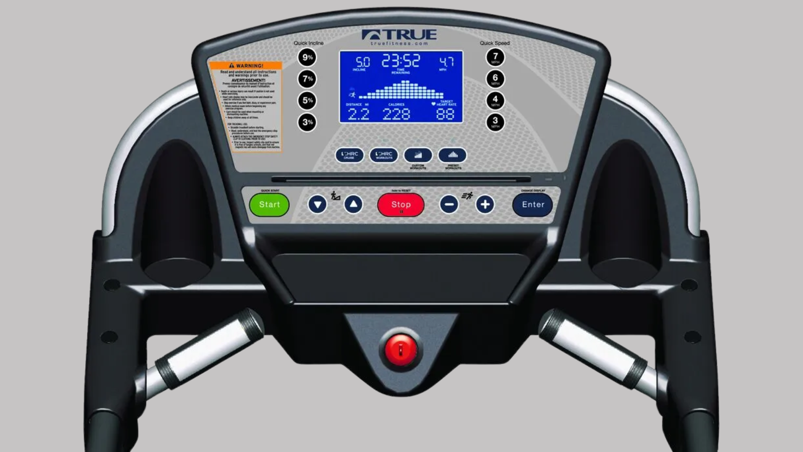 True Fitness M50 Treadmill Console