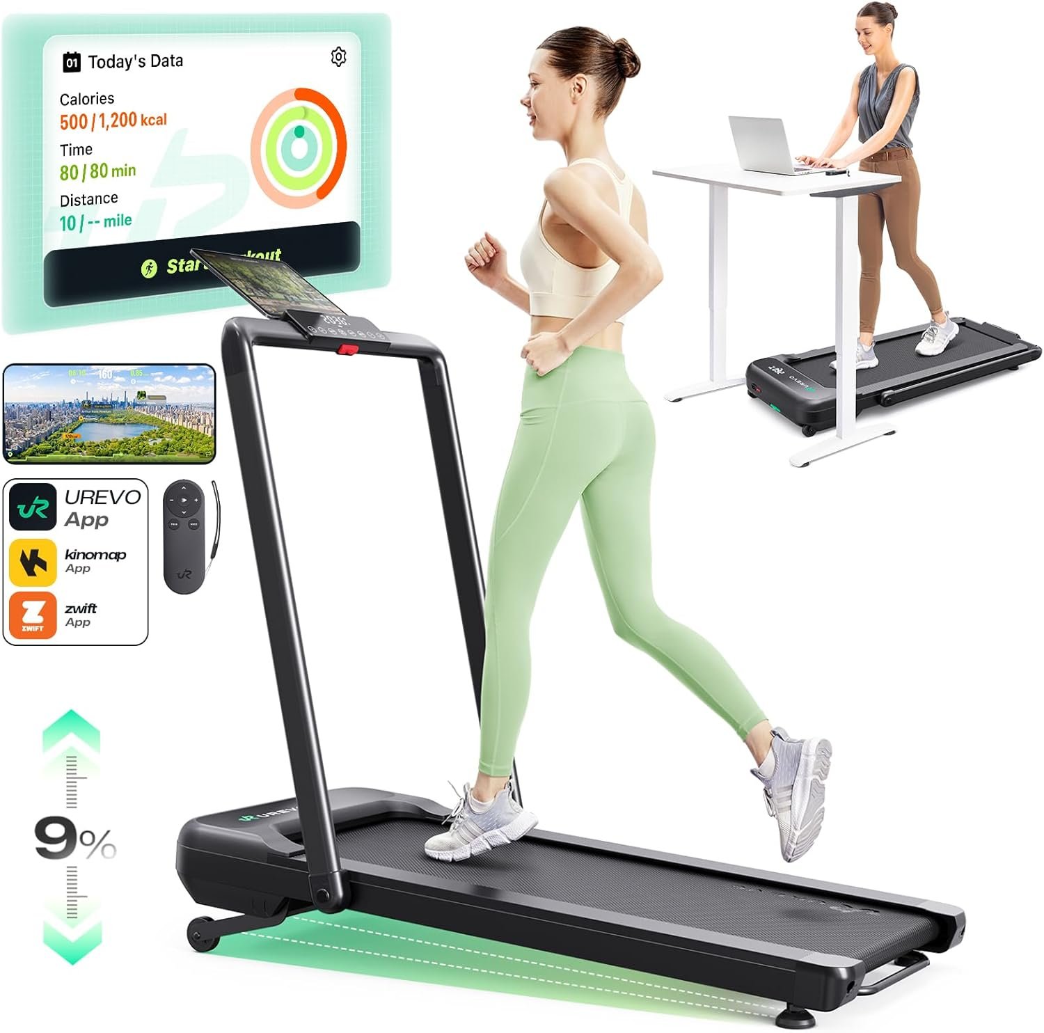 Urevo Smart 2in1 with 9% incline