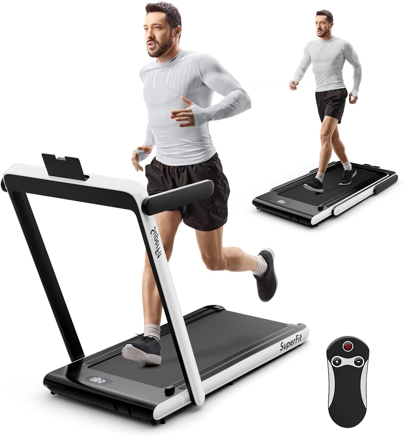 Goplus 2-in-1 Folding Treadmill 2.23hp Superfit.