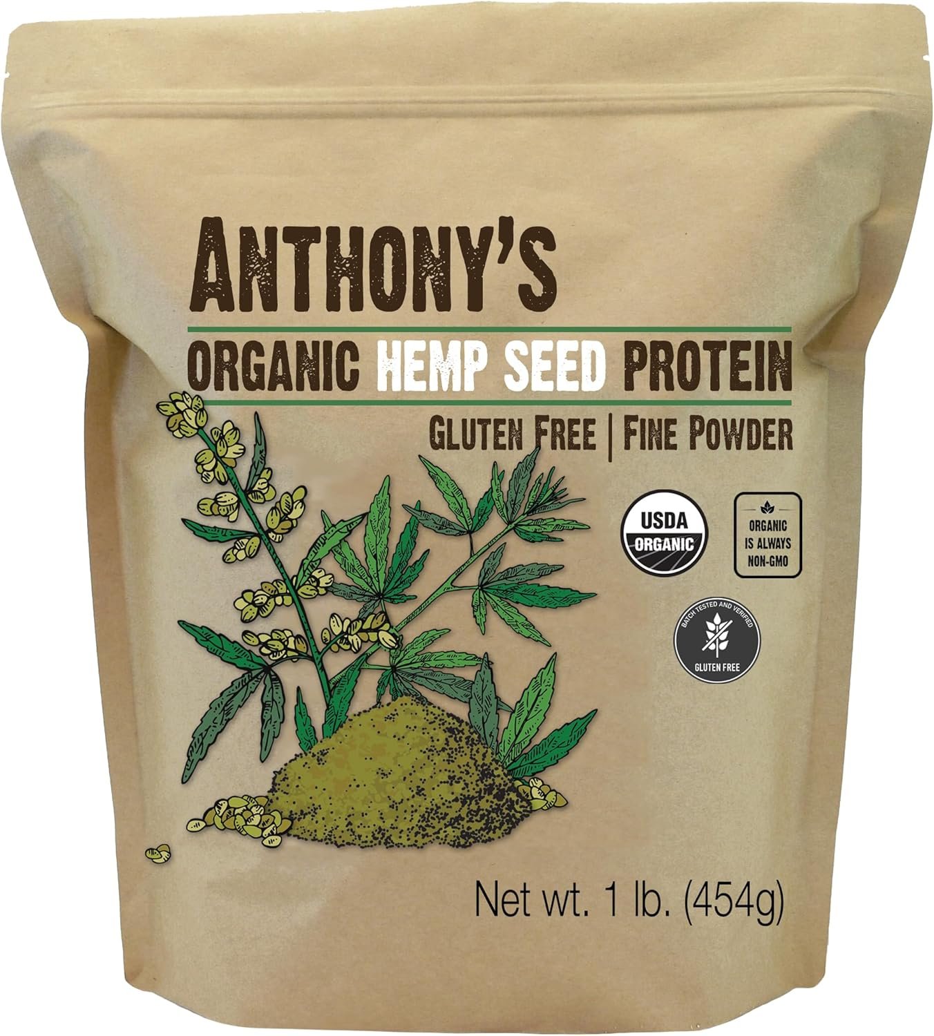 Anthony's Organic Hemp Seed Protein