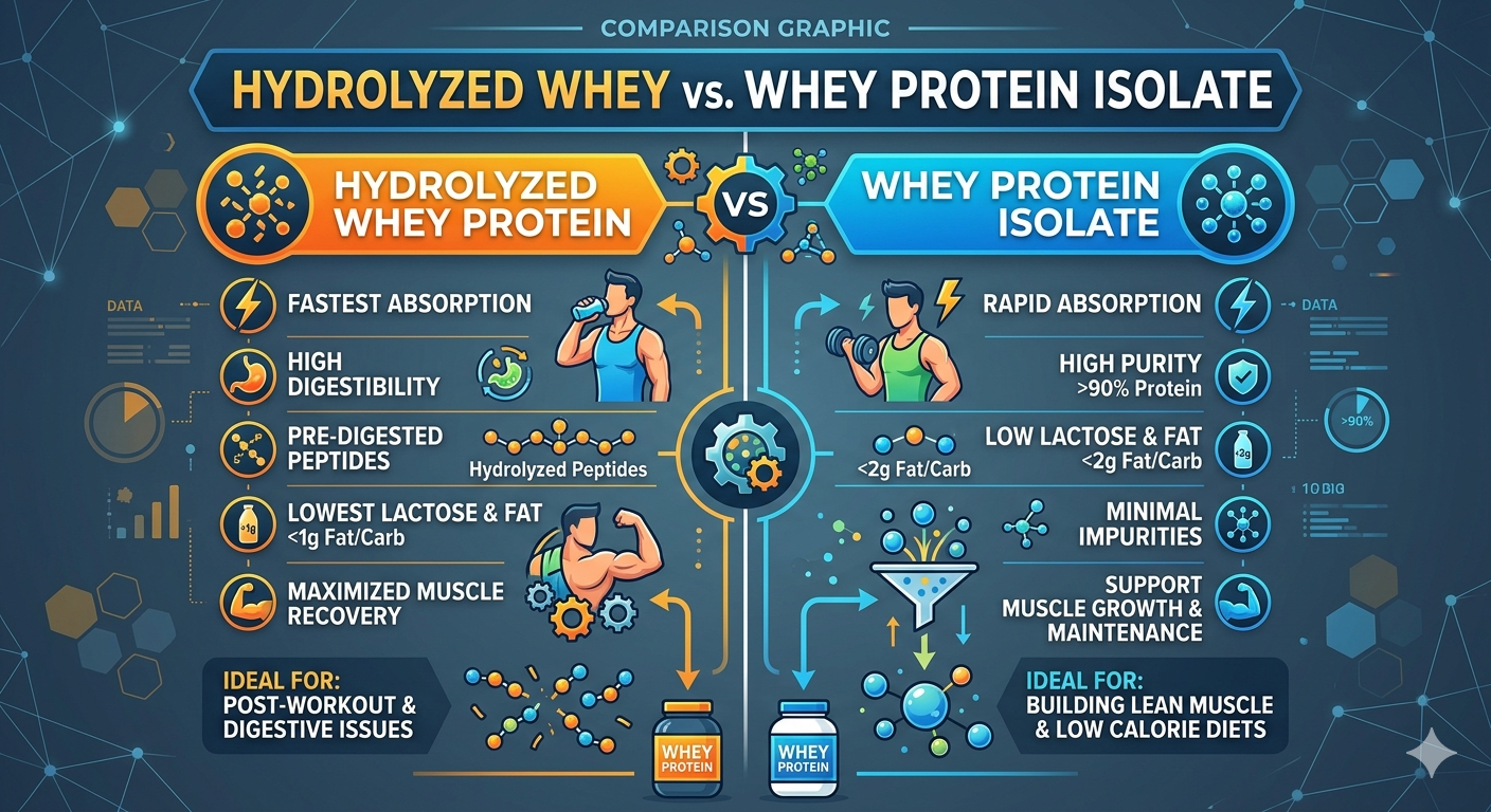 Hydrolyzed Whey Protein vs Isolate 