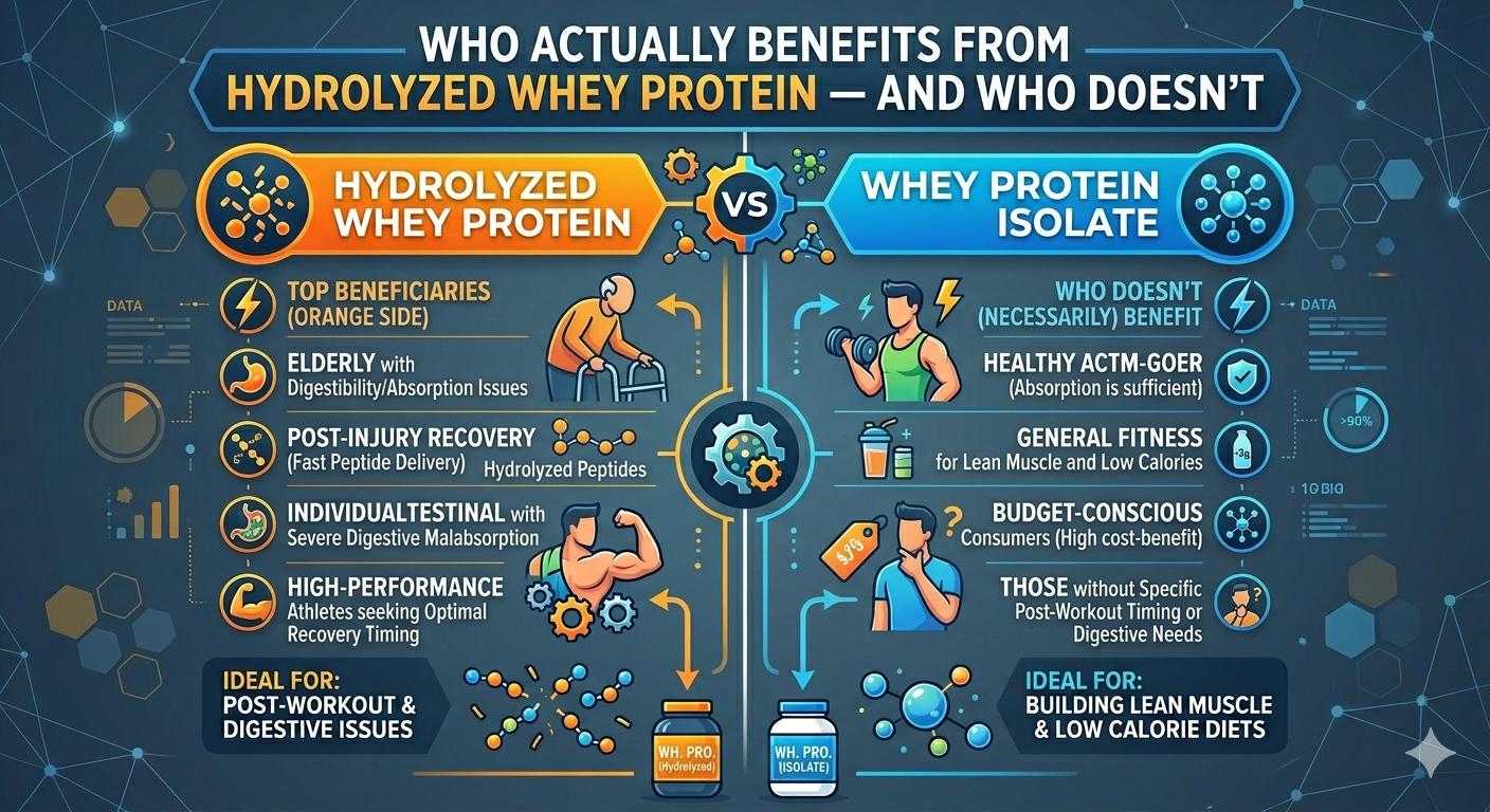 Who Actually Benefits from Hydrolyzed Whey Protein — and Who Doesn't