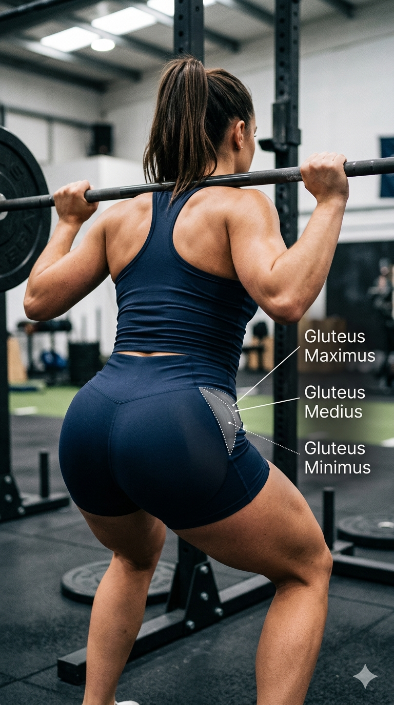 Glutes (Gluteus Maximus, Medius, and Minimus)