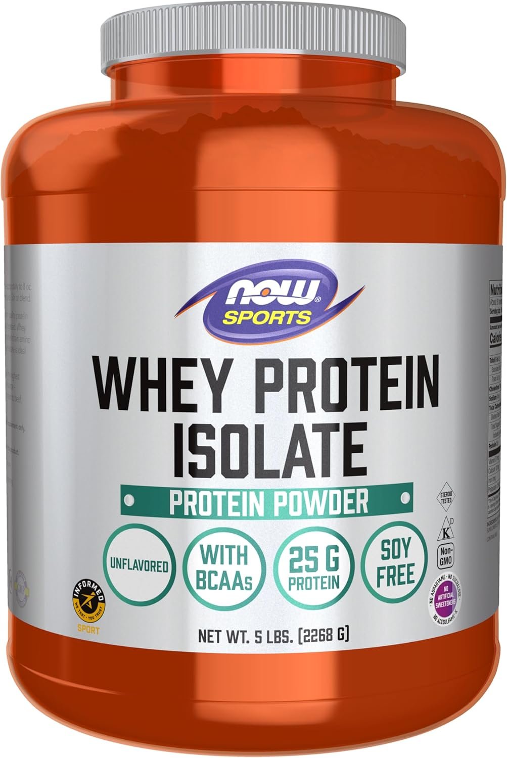NOW Sports Whey Protein Isolate Unflavored