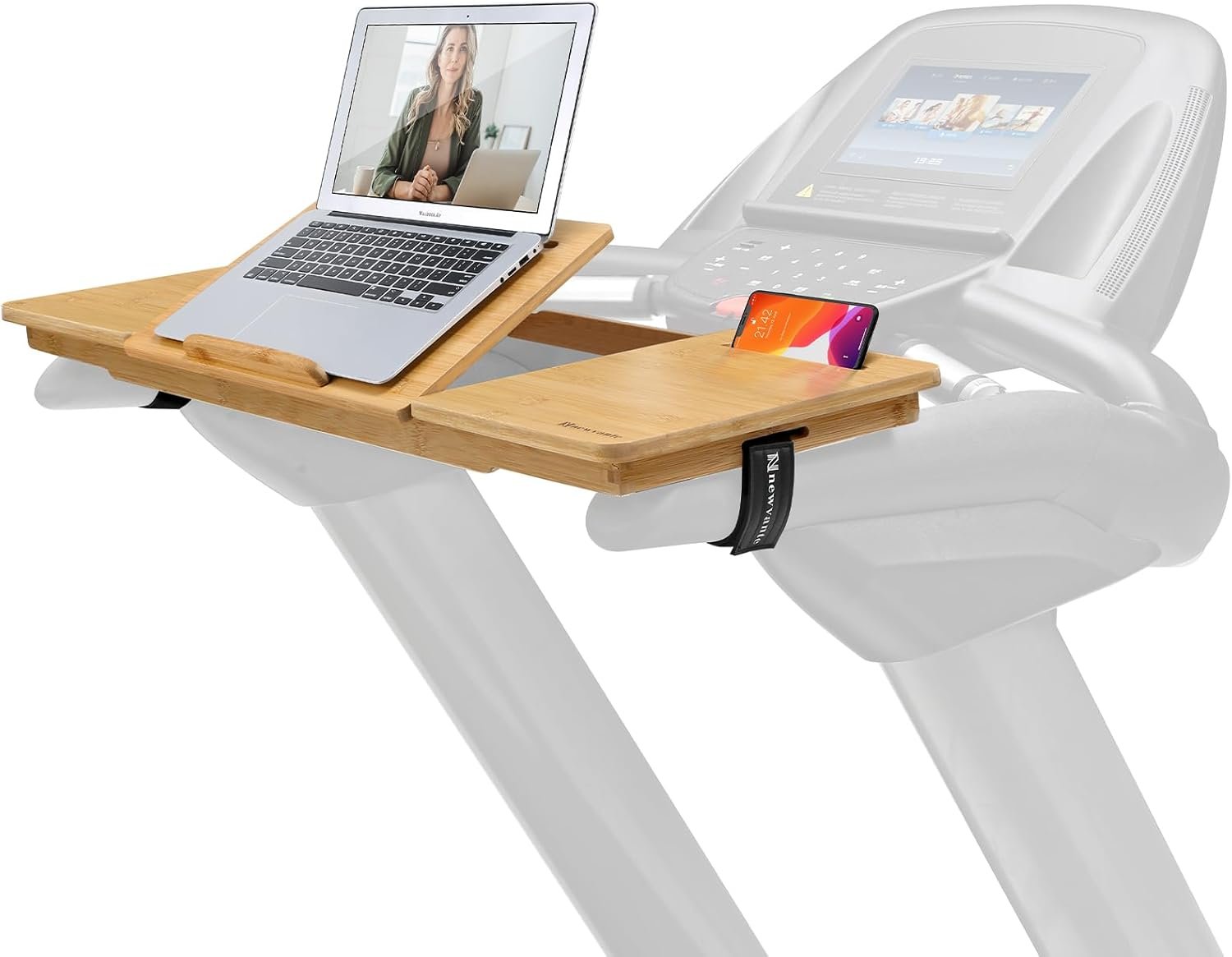 Nnewvante Bamboo Treadmill Desk Attachment