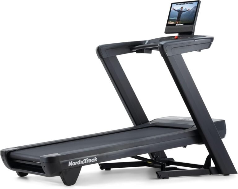 NordicTrack Commercial 1750 treadmill with 16 inch pivoting touchscreen, -3% to 12% incline and 400 lb capacity