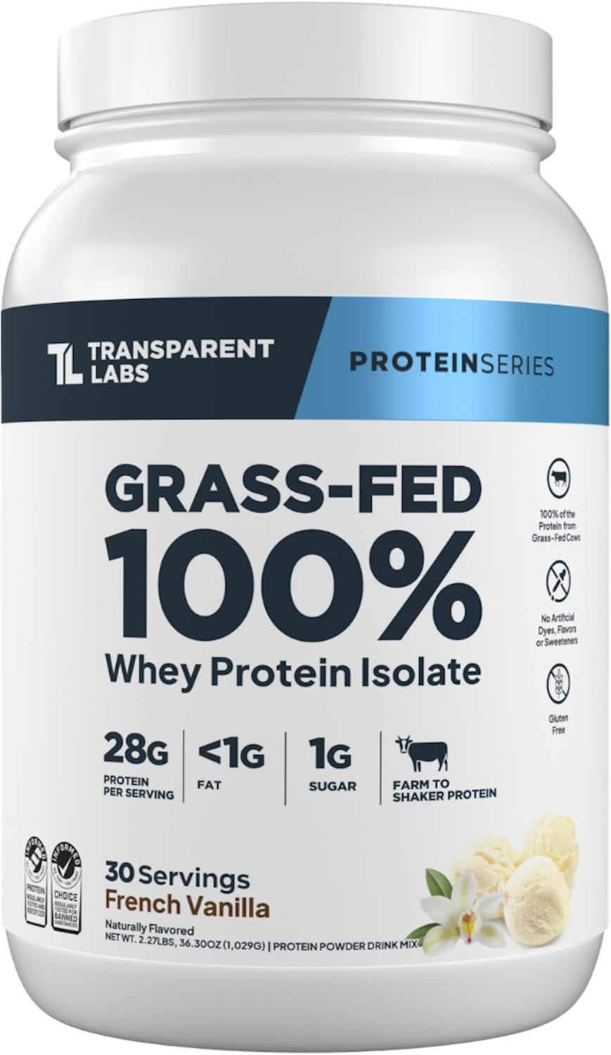 Transparent Labs Grass-Fed Whey Isolate