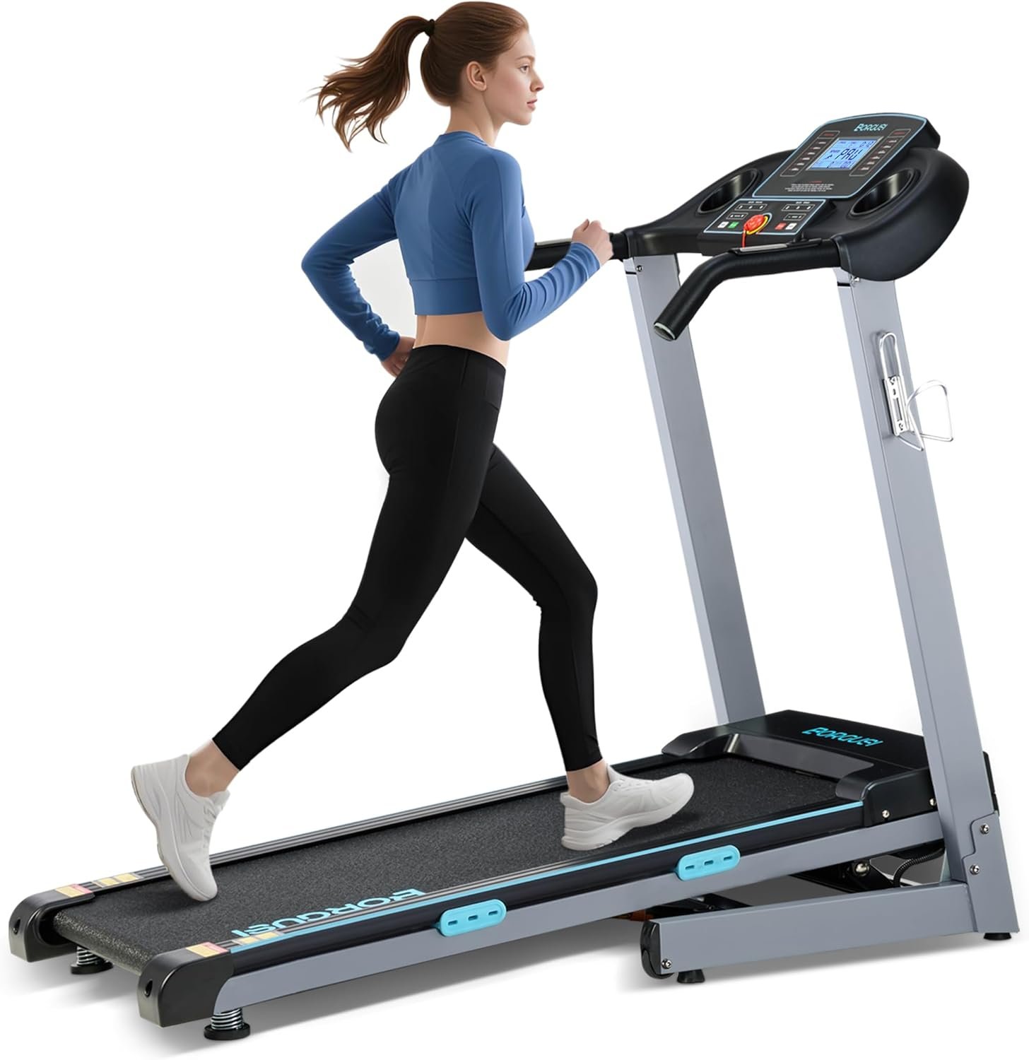 BORGUSI Folding Treadmill