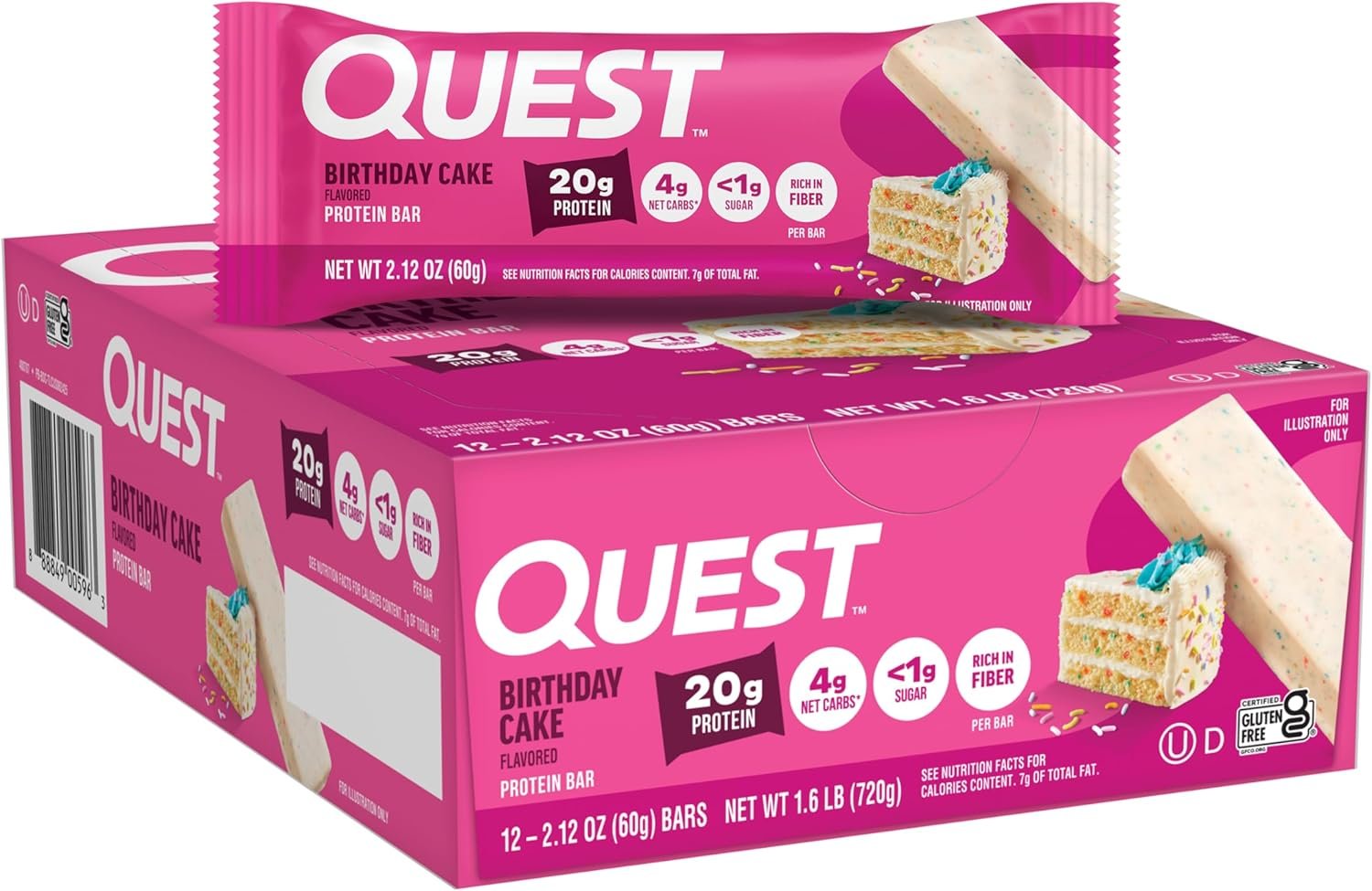 Quest Birthday Cake Protein Bar— quest bars good for weight loss