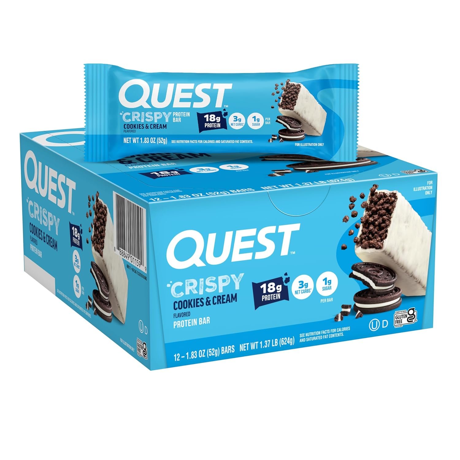 Quest Cookies & Cream Protein Bar — quest bars good for weight loss