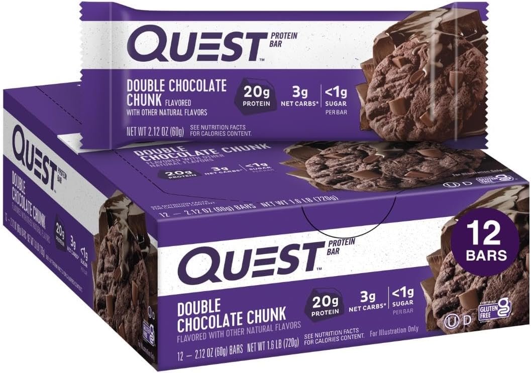 Quest Double Chocolate Chunk Protein Bar— quest bars good for weight loss
