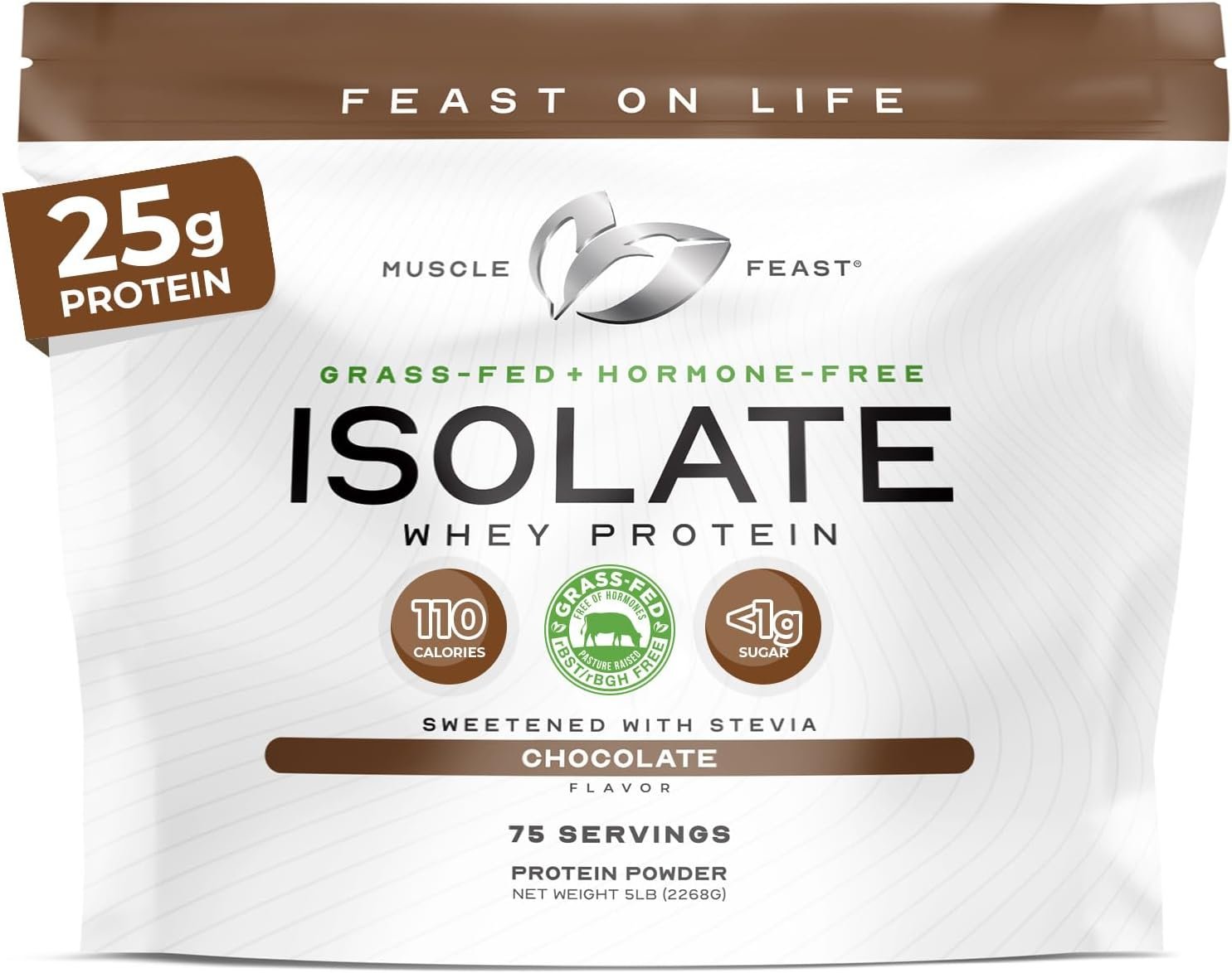 Muscle Feast Grass-Fed Whey Isolate - Low Sodium Protein Powder