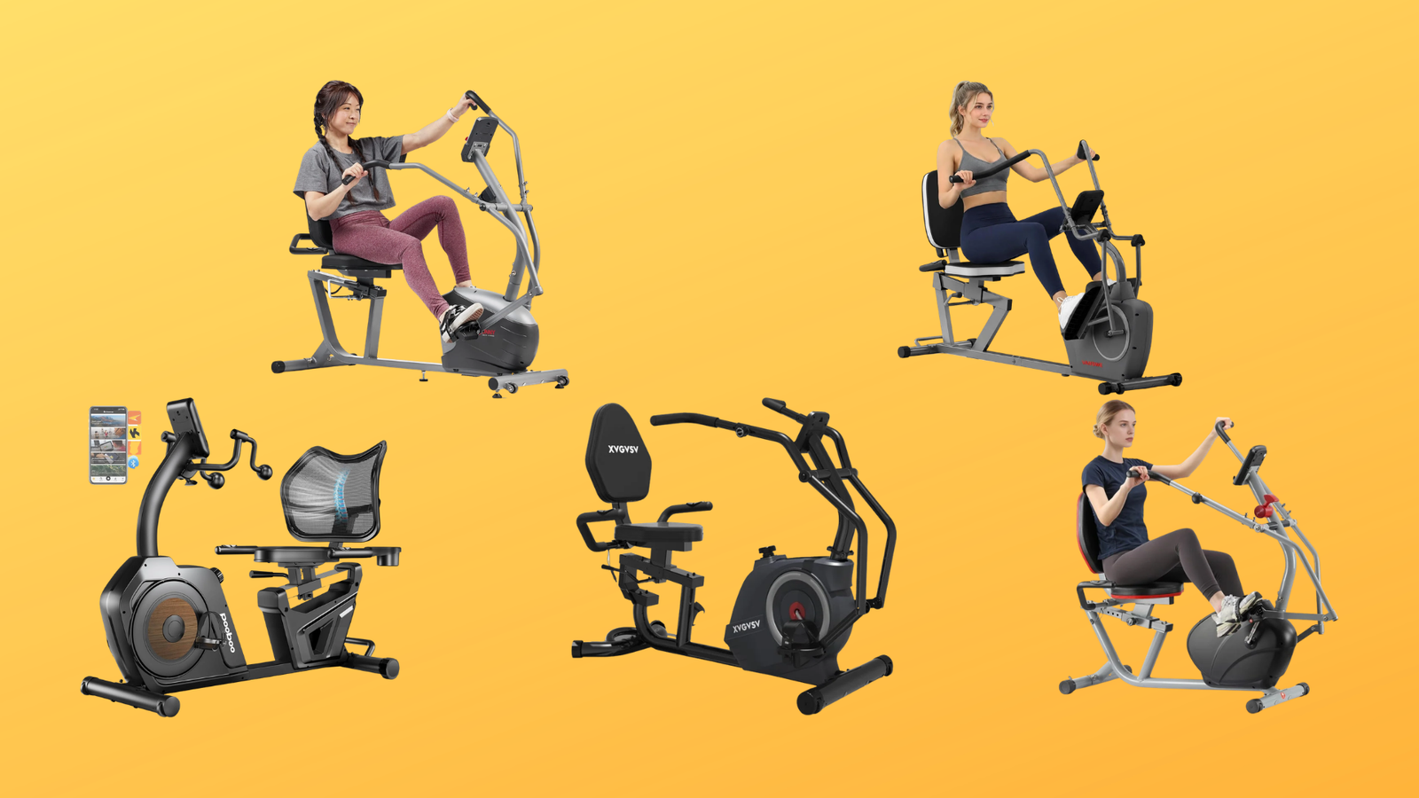 Recumbent Exercise Bike with Arm Exerciser