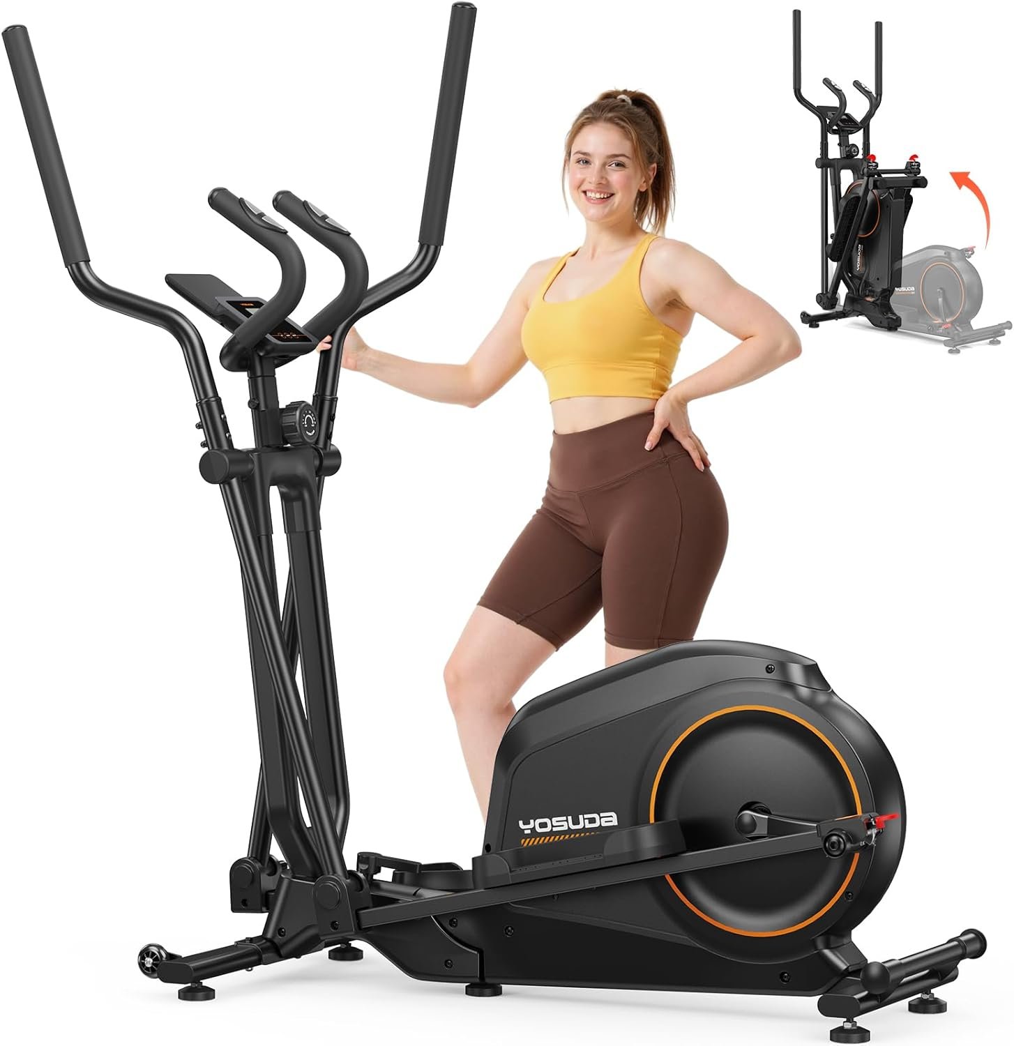 Yosuda Foldable Elliptical Exercise Machine